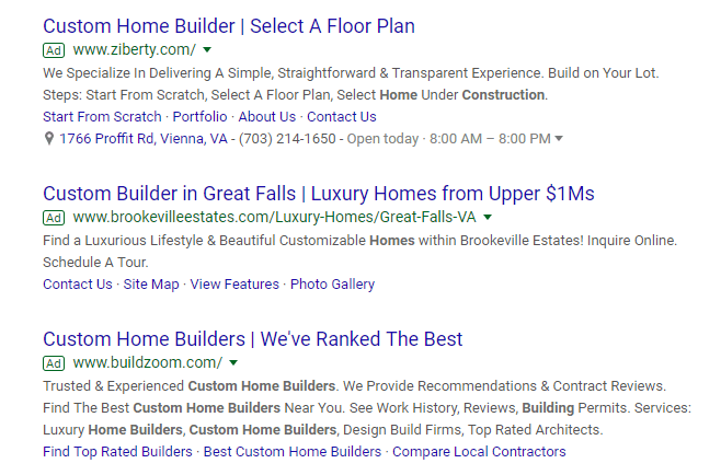 avertise home builders online with PPC ads