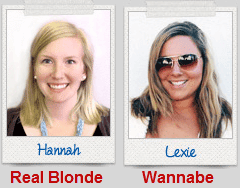Separate individual images of two woman with text below reading 