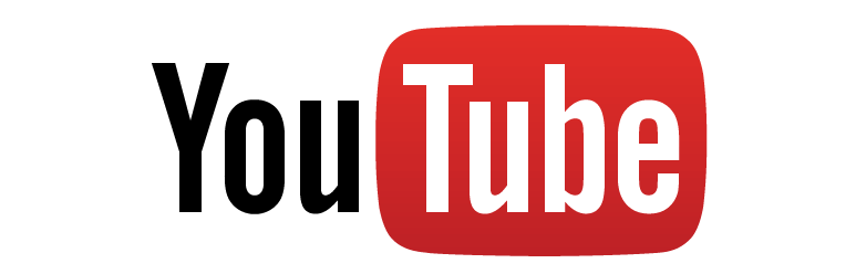 YouTube logo on white background