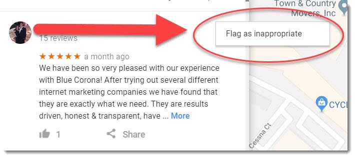 how to remove bad reviews from Google