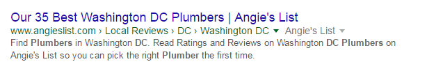 plumbers dc angies list