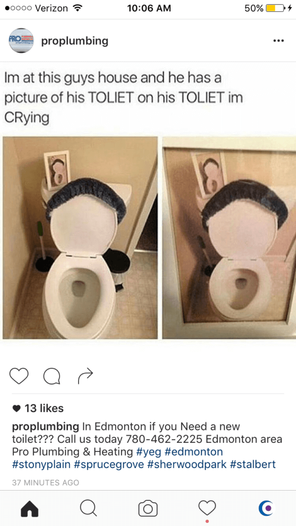 how plumbers can use instagram