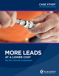 More Leads at a Lower cost with Pay Per Click for contractors case study cover image