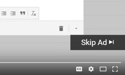 skip youtube ad
