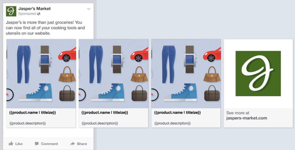 dynamic product facebook ad