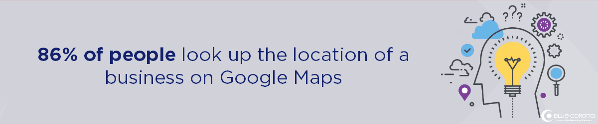 what is local search? 86% of people look up a business on google maps
