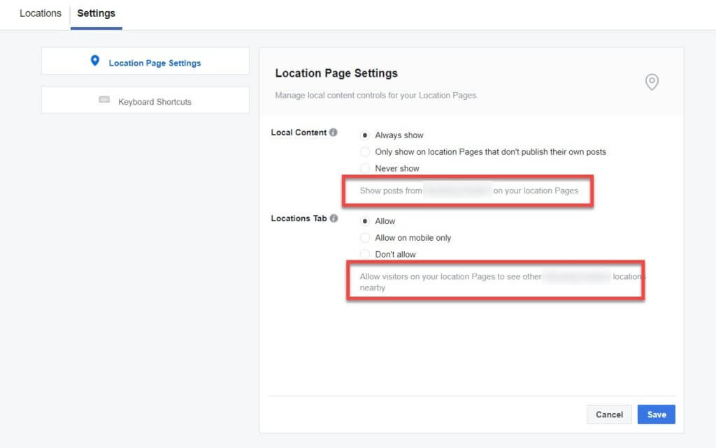 scheduling posts across multiple facebook location pages