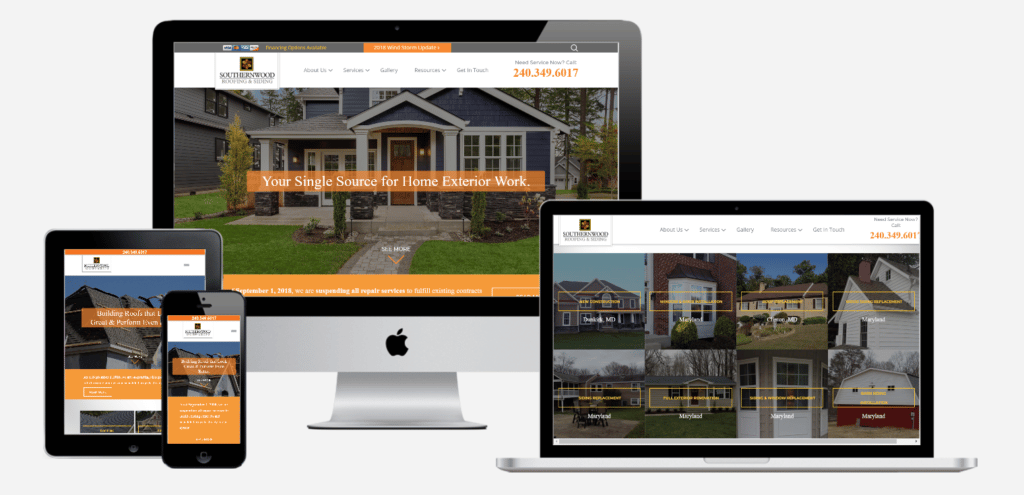 example of the best roofing websites 