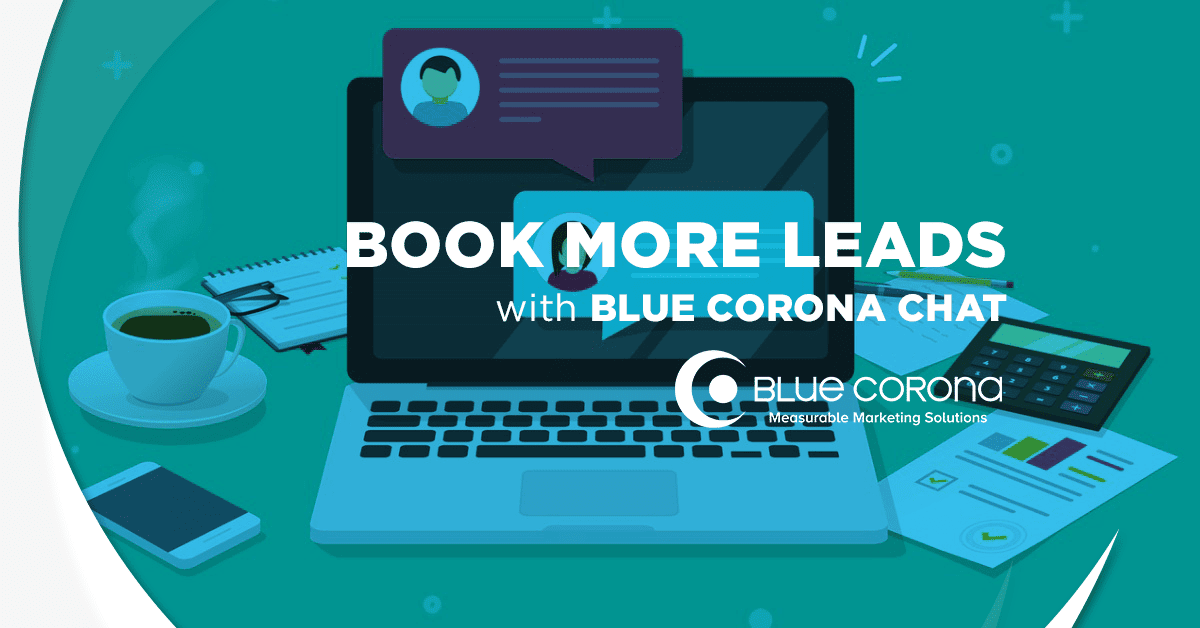 Blue Corona Chat Book More Leads