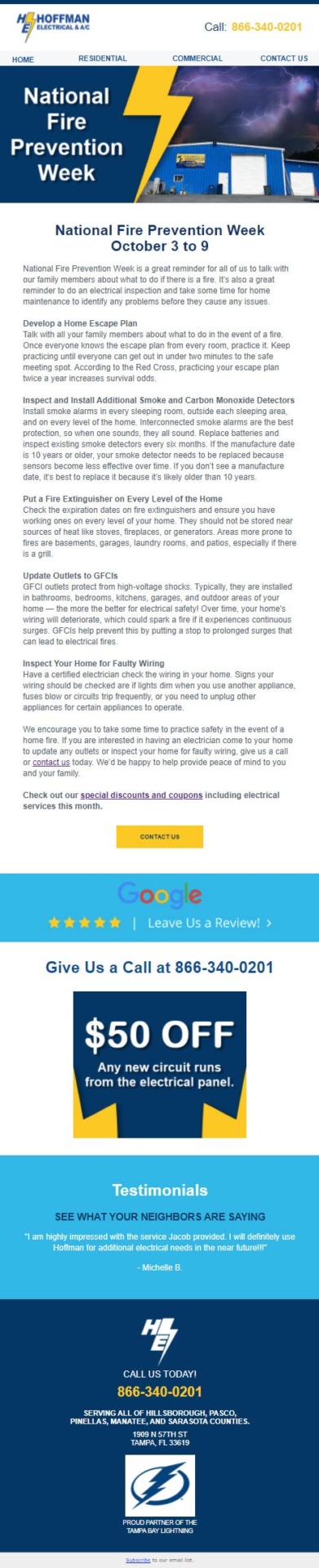 Electrician email marketing strategy