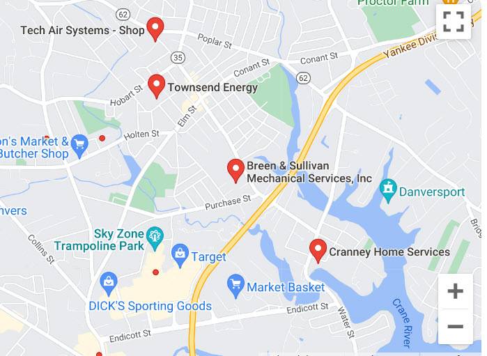 HVAC companies ranking on Google Maps
